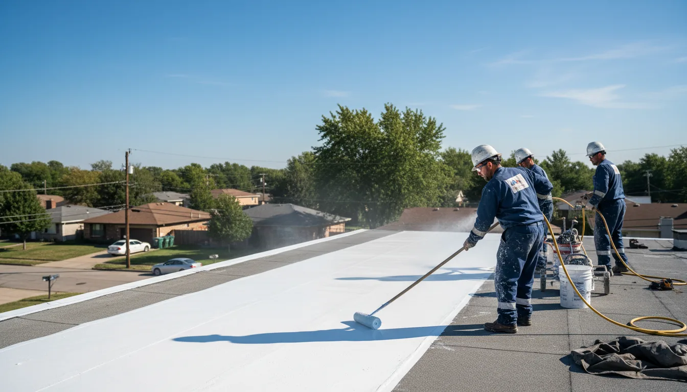 Commercial roof coating in Archie, MO near me